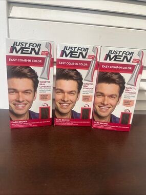 Set Easy Comb-In Color - Dark Brown (Men Grooming)